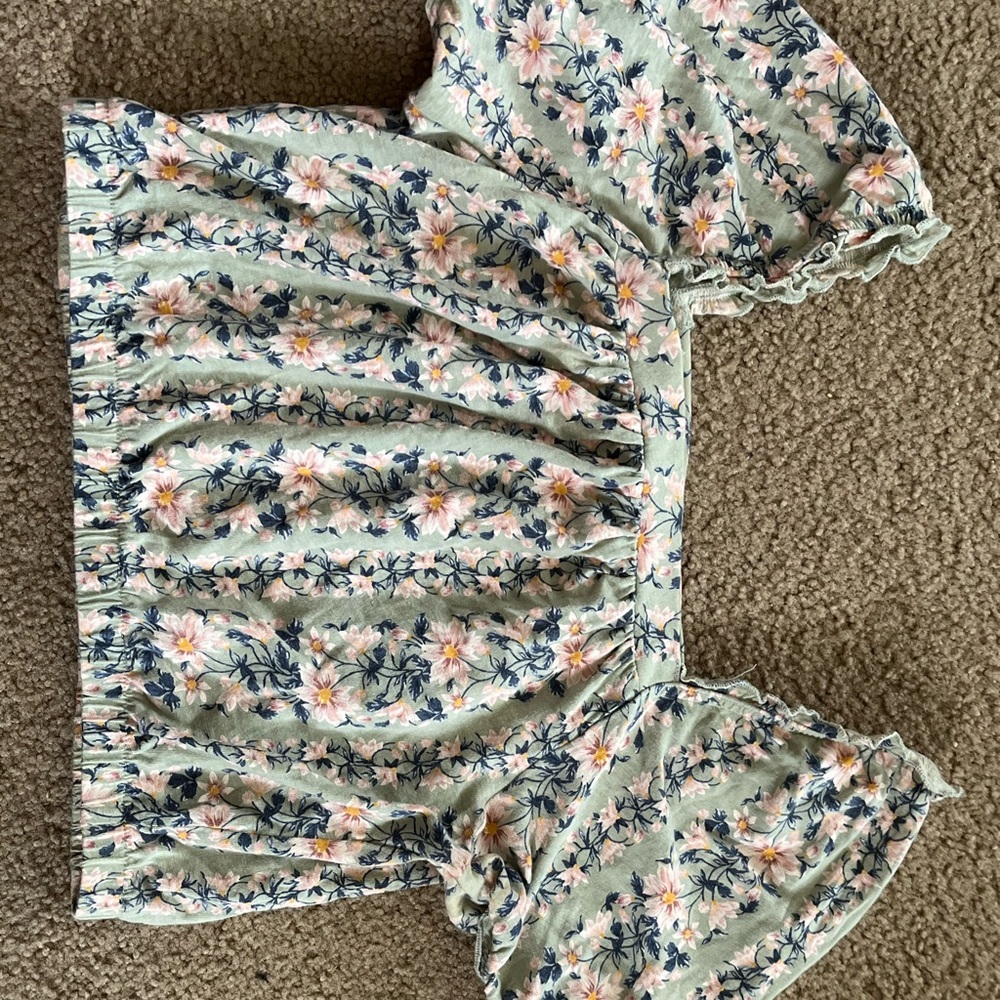Floral crop top